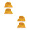 4Pièces Réflecteurs Routiers ABS Robustes Double Face 6
