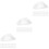 60Pcs Tiny White Plastic Cowboy Hats for DIY Doll and Craft Projects 5