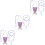 3Sets Paarse Kralen Schelp Ketting En Armband Set 5