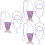 3Sets Paarse Kralen Schelp Ketting En Armband Set 6