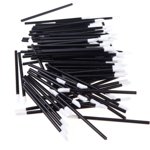 100Pcs Black Nylon Bristle Applicators 1