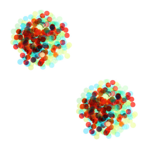 2Sets Clear Plastic Chips Colorful Markers for Fun Learning Play