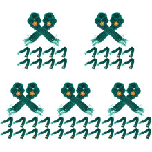 50Pcs Soft Cotton Mini Scarf Decorative Doll Scarf Green Party Use