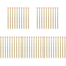 50Pcs Carbon Steel Turf Stakes Gold Spiral Nails for Landscape Edging