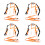 4Pcs Ski Harness Adjustable Nylon Skiing Traction Straps 3
