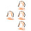 4Pcs Ski Harness Adjustable Nylon Skiing Traction Straps 6