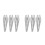 6Pcs Durable Plastic Female for Jeans Lingerie Display 1
