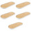 5Pcs Elegant Oval Vanity Tray White Bamboo ABS for Home Storage 6