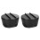 2Pcs Black Multipurpose Bowls for Salad, Noodles, and Fruit Storage 2