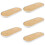 5Pcs Elegant Oval Vanity Tray White Bamboo ABS for Home Storage 9