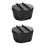 2Pcs Black Multipurpose Bowls for Salad, Noodles, and Fruit Storage 5