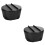 2Pcs Black Multipurpose Bowls for Salad, Noodles, and Fruit Storage 6
