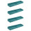 4Pcs Magnetic Silicone Over Stove Rack Blue Kitchen Storage Shelf 8