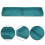 4Pcs Magnetic Silicone Over Stove Rack Blue Kitchen Storage Shelf 10