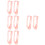 8Pcs Effective Pink Anti Snore Strap Comfortable for Sleep Aid 7