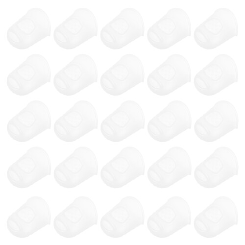 120Pcs White Silicone Finger Guards Large Space Fingertip Protectors 1
