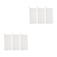 6Pcs Soft Cotton Baby Burp Cloths White Wear-Resistant Infant Towels