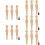 15Pcs Stoppers Wooden Bulk Beige Plugs 8