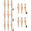 15Pcs Stoppers Wooden Bulk Beige Plugs 9