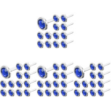 400Pcs Blue Round Paper Fasteners Metal Brads for Scrapbook Crafts