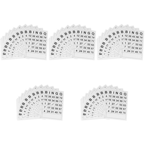 300Pcs White Cards for Kids Educational Game Durable Sheet 2