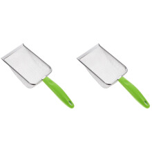 2Pcs Lightweight Green Beach Mesh Stainless Steel Tool