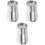 3Pcs Stainless Steel Coffee Filter Silver Fine Mesh Sifter for Kitchen 1