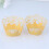 3 Pack Cake Wedding Topper Cupcake Liners For Baking Golden 10