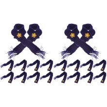 20Pcs Adjustable Cotton Mini Scarf Dark Blue Doll Accessory