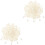 200Pcs White Rope Locks for Clothing Drawstring Stoppers DIY Craft Use 3