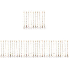 40Pcs Unique White Number Charms Chain Handheld Water Bottle Pendant