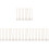 40Pcs Unique White Number Charms Chain Handheld Water Bottle Pendant 1