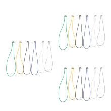 18Pcs Multi-Color Rubber Bands Trash Bag Holders Adjustable for Bins