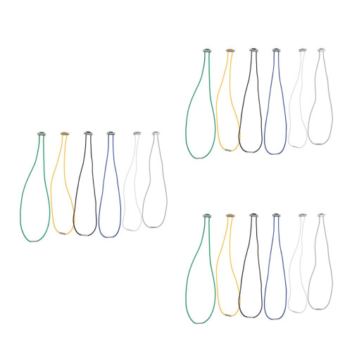 18Pcs Multi-Color Rubber Bands Trash Bag Holders Adjustable for Bins