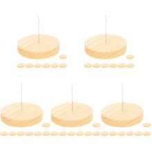 40Pcs Stable Crochet Doll Stand Multi-Color Wood Metal Display Support