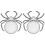 2Pcs Reusable Fruit Tray Spider Shaped Daily Use Dessert Plate 8