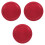 3Pcs Threaded Aluminum Caps Red Telescope Eyepiece Dust Covers 4