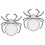 2Pcs Reusable Fruit Tray Spider Shaped Daily Use Dessert Plate 9