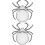 2Pcs Reusable Fruit Tray Spider Shaped Daily Use Dessert Plate 10