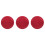 3Pcs Threaded Aluminum Caps Red Telescope Eyepiece Dust Covers 5
