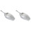 2Pcs Silver Aluminum Alloy Multi-Use Ice Scoop Kitchen Scoop with Grip 1