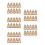 50Pcs Portable Kraft Paper Cup Holder with Handle for Bubble Tea 5