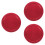 3Pcs Threaded Aluminum Caps Red Telescope Eyepiece Dust Covers 7