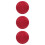 3Pcs Threaded Aluminum Caps Red Telescope Eyepiece Dust Covers 9