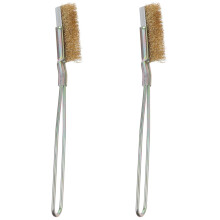 2Pcs Rust Cleaning Wire Brush with Replaceable Head for Metal Use