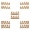 50Pcs Portable Kraft Paper Cup Holder with Handle for Bubble Tea 8