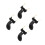4Pcs Comfortable Black Shoulder Rest Pad for Violin 1