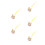 5Pcs Lightweight Whale Phone Charm Cute Gradient Bell Pendant 1