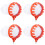 4Pcs Orange Plastic Fruit Picker Basket Detachable for Garden Use 6