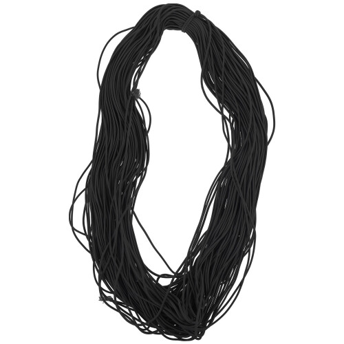 2Pcs Black Bungee Cord Elastic Rope for Clothes Soft Stretch Strings 1
